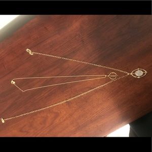 Gold Stella and dot layering necklaces